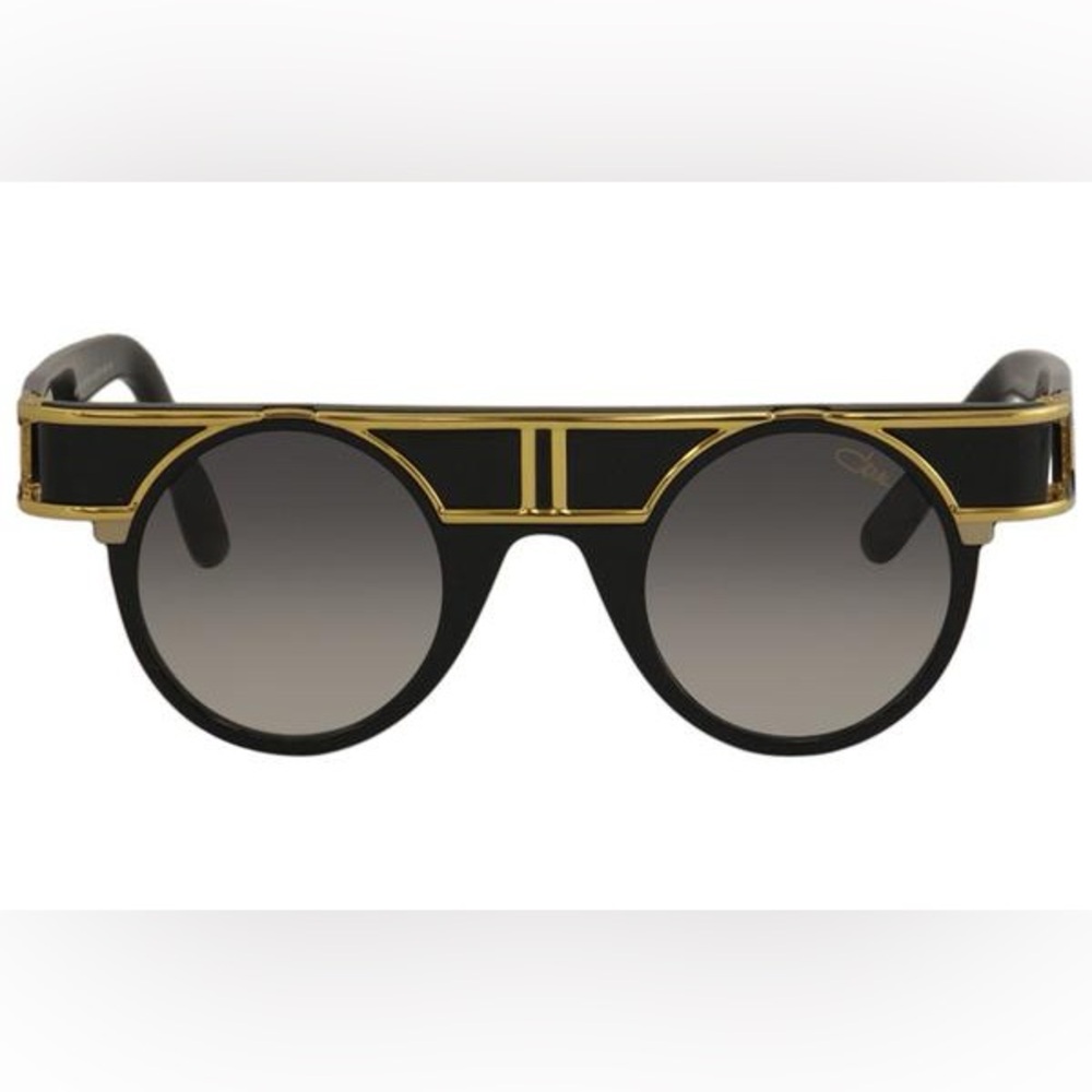 Cazal Legends Model 002 Number 66 – Vintage-Inspired Sunglasses (Black/Gold)